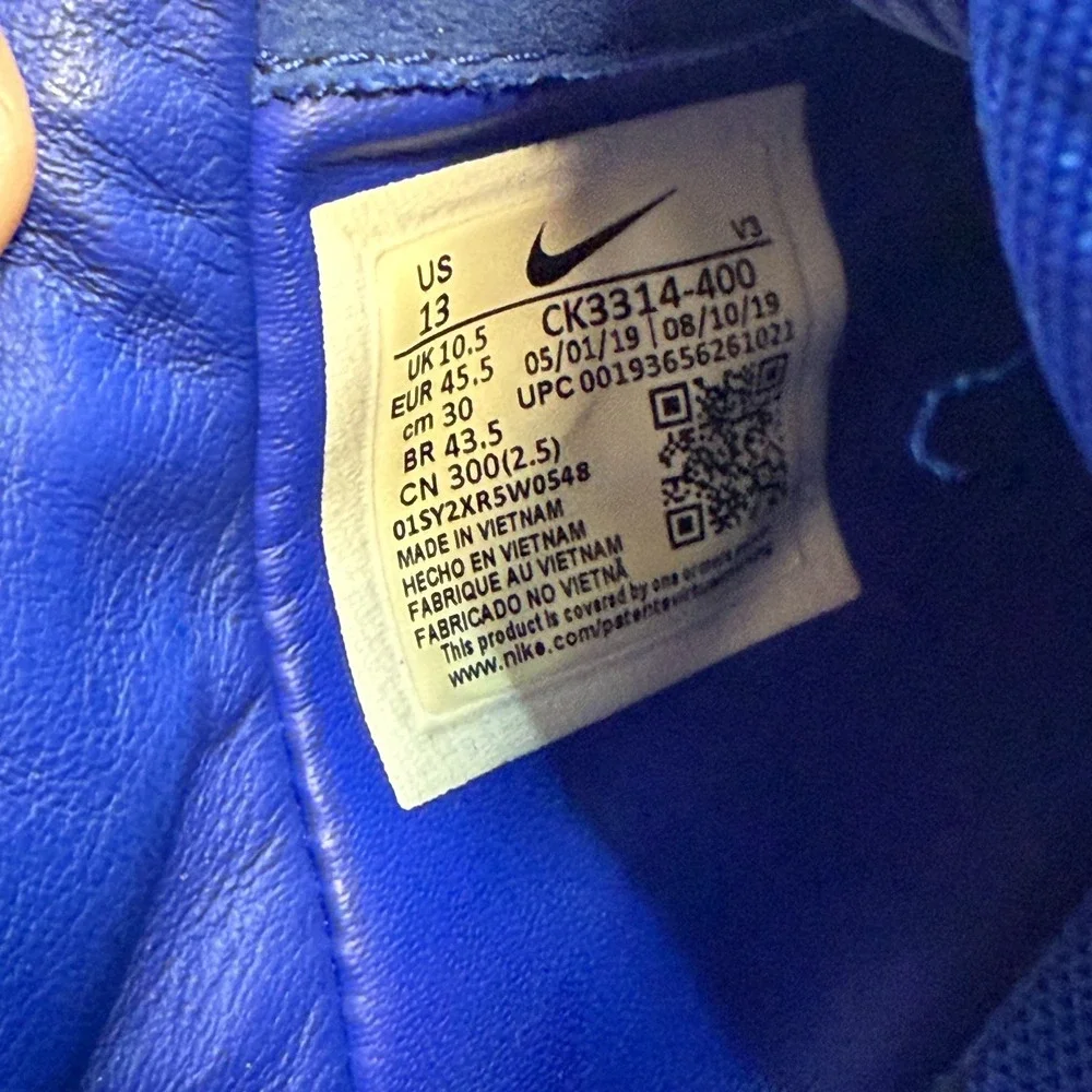 Size 13 Nike X Olivia Kim Air Force 1 07 NXN Blue Volt Womens Shoes CK3314-400